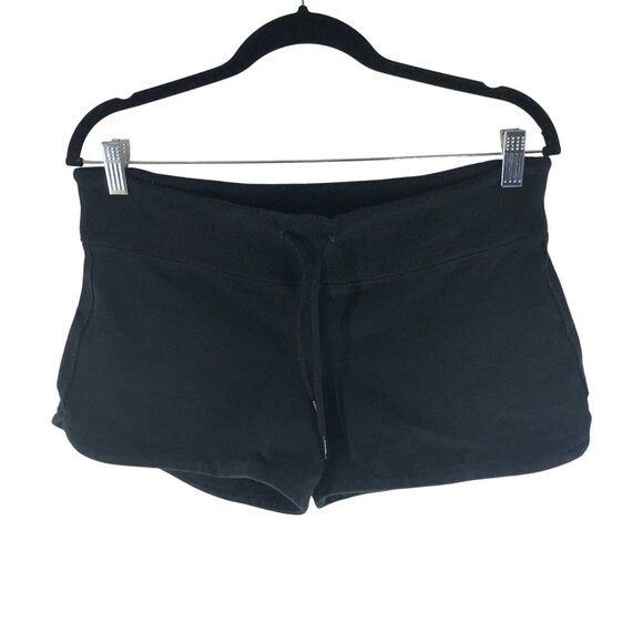 Lululemon Womens Sweat Shorts Drawstring Black 10? - Picture 1 of 3